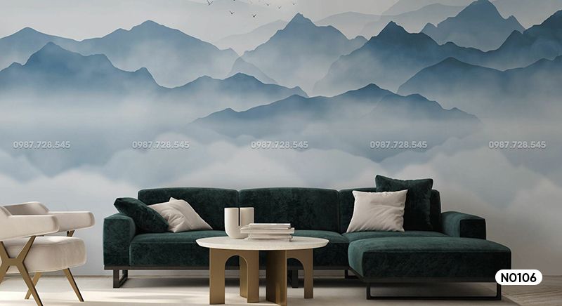 Tranh Dán Tường Núi 3D 5D 8D - N0106