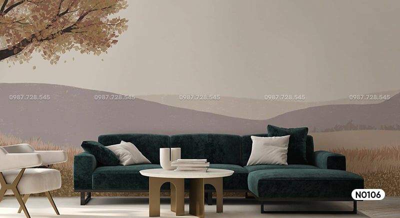 Tranh Dán Tường Núi 3D 5D 8D - N0106