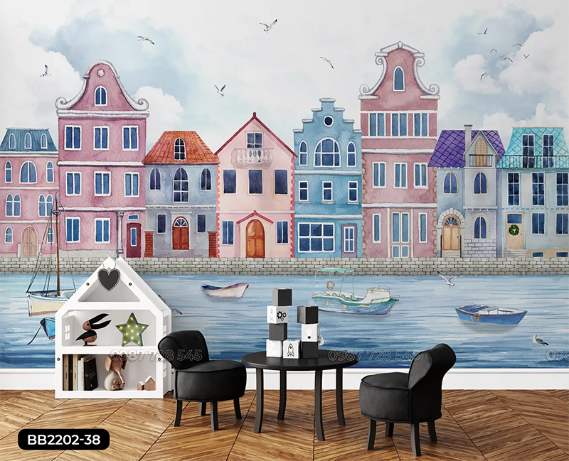 Tranh Dán Tường Phòng Bé 3D 5D 8D - BB2202 - 38