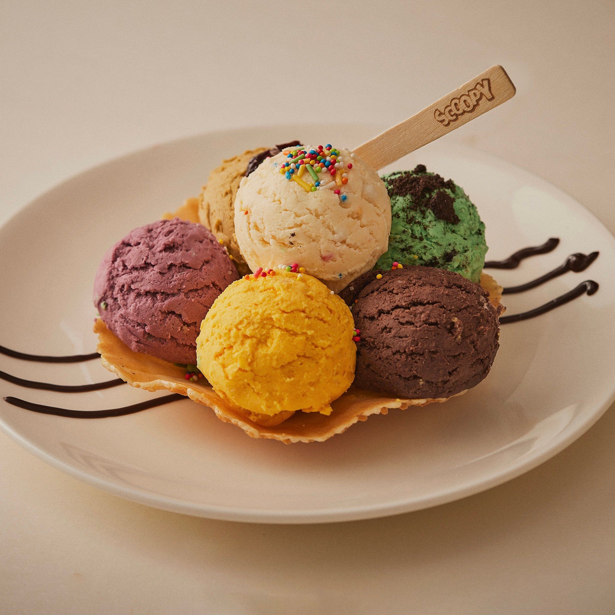 6 mini Scoops
