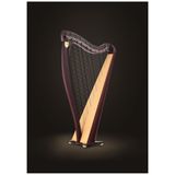 Đàn Harp Lever Lyon & Healy Drake, Mahogany