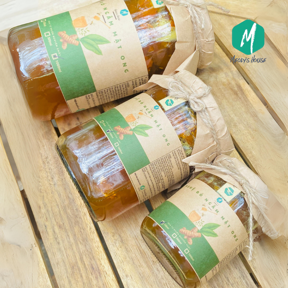 Combo 2 Lít Nghệ Đỏ Ngâm Mật Ong Tặng Thêm 1 Chai 500ml