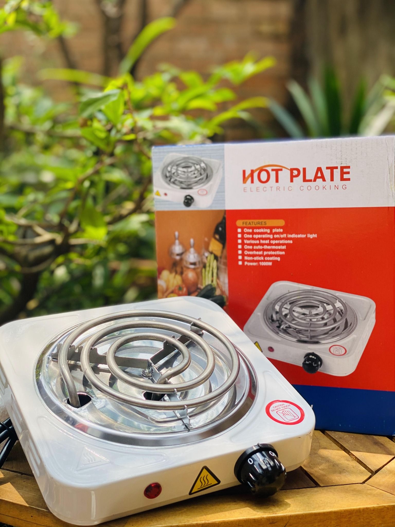 Bếp hơ lá trầu cho bé, bếp điện mini 1000W bếp xông sau sinh - Bảo hành 6 tháng