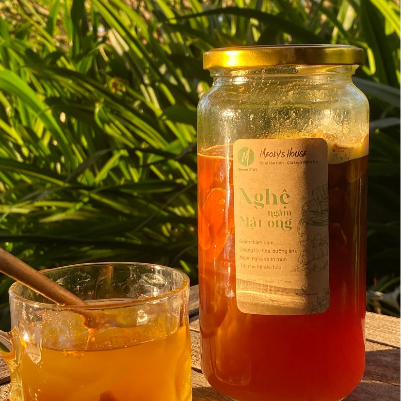 Combo 2 Lít Nghệ Đỏ Ngâm Mật Ong Tặng Thêm 1 Chai 500ml