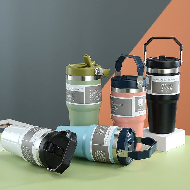 LY GIỮ NHIỆT CÓ QUAI XÁCH 600ML
