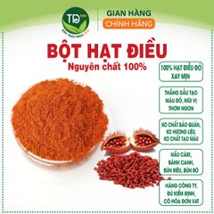 Bột hạt điều nguyên chất 100%, không phẩm màu, chất tạo màu và hương vị cho các món ăn thơm ngon, hấp dẫn