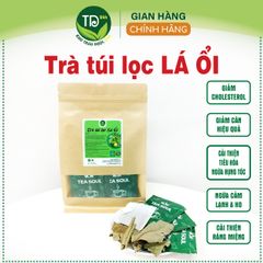 Trà túi lọc lá ổi giảm cholesterol, giảm cân, trợ tiêu hóa, ngừa rụng tóc, cảm lạnh & ho, cải thiện sức khỏe răng miệng