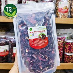 Hoa Atiso đỏ khô (Hoa bụp giấm/Hoa Hibiscus), nguyên liệu pha trà, chưng yến, làm siro