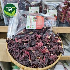 Hoa Atiso đỏ khô (Hoa bụp giấm/Hoa Hibiscus) loại 1, nguyên liệu pha trà, chưng yến, làm siro