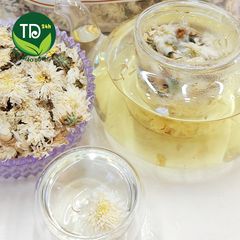 Trà hoa cúc trắng (Bạch Cúc), dùng pha trà, an thần, ngủ ngon, ổn định huyết áp, thanh nhiệt, giải độc
