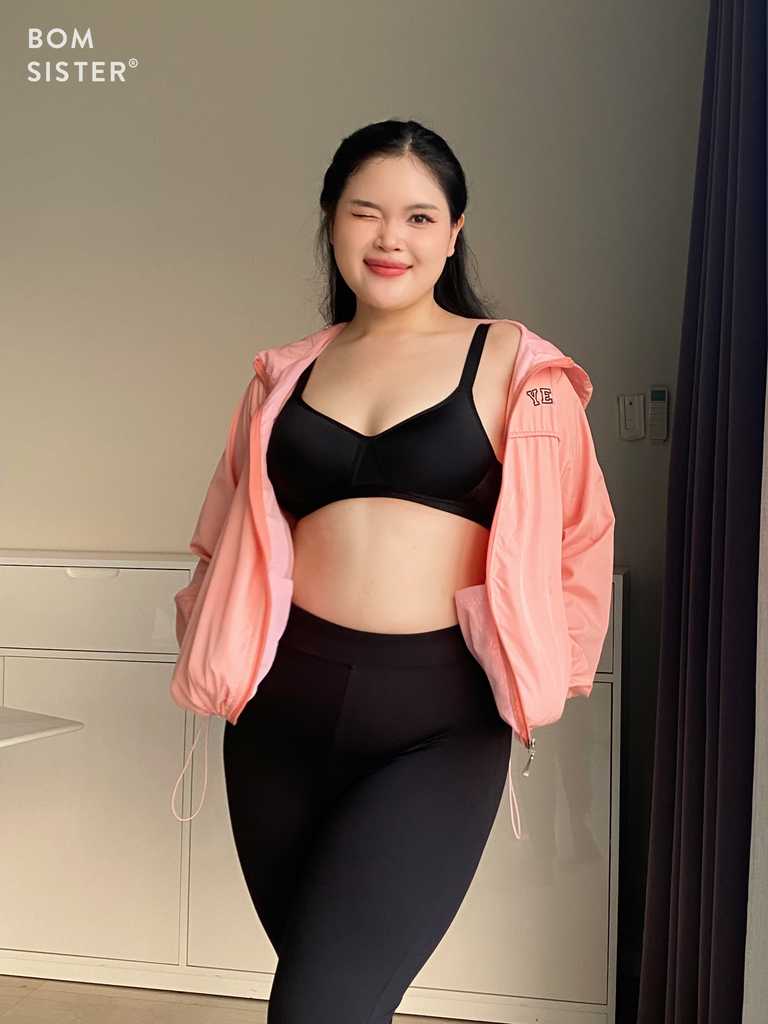 Áo lót nữ bigsize không gọng mút mỏng bản lưng lưới thông hơi BOM SISTER x Lucie LA459