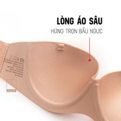 Áo Lót Cup Ngang Mút Vừa Không Dây Su Đúc Dây Lưng Trong Mặc Áo Hở Vai BOM SISTER MU2505