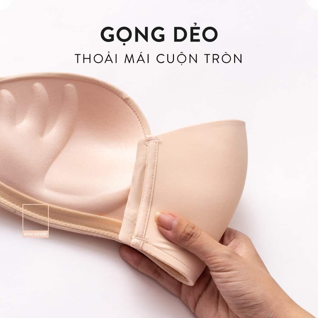 Áo chống tuột mỏng chuyên dụng, không gọng, mút mỏng viền lưng silicon A298