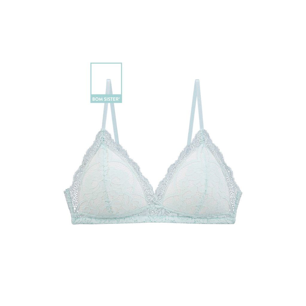 Bralette Munii chân ngực chất ren hoa bảng lưng mỏng BR00901