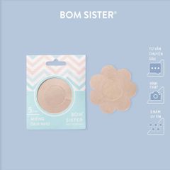 Cặp dán nhũ vải trơn hình hoa không tái sử dụng BOM SISTER D012