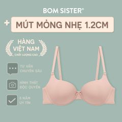 Áo lót nữ Munii không gọng, nâng ngực, mút mỏng chất thun lạnh MU1007