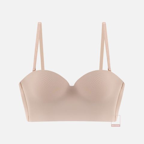 Áo lót Munii mút mỏng croptop, cup ngang, gọng dẻo, màu trơn, lưng viền silicon chống tuột BOM SISTER MU26010