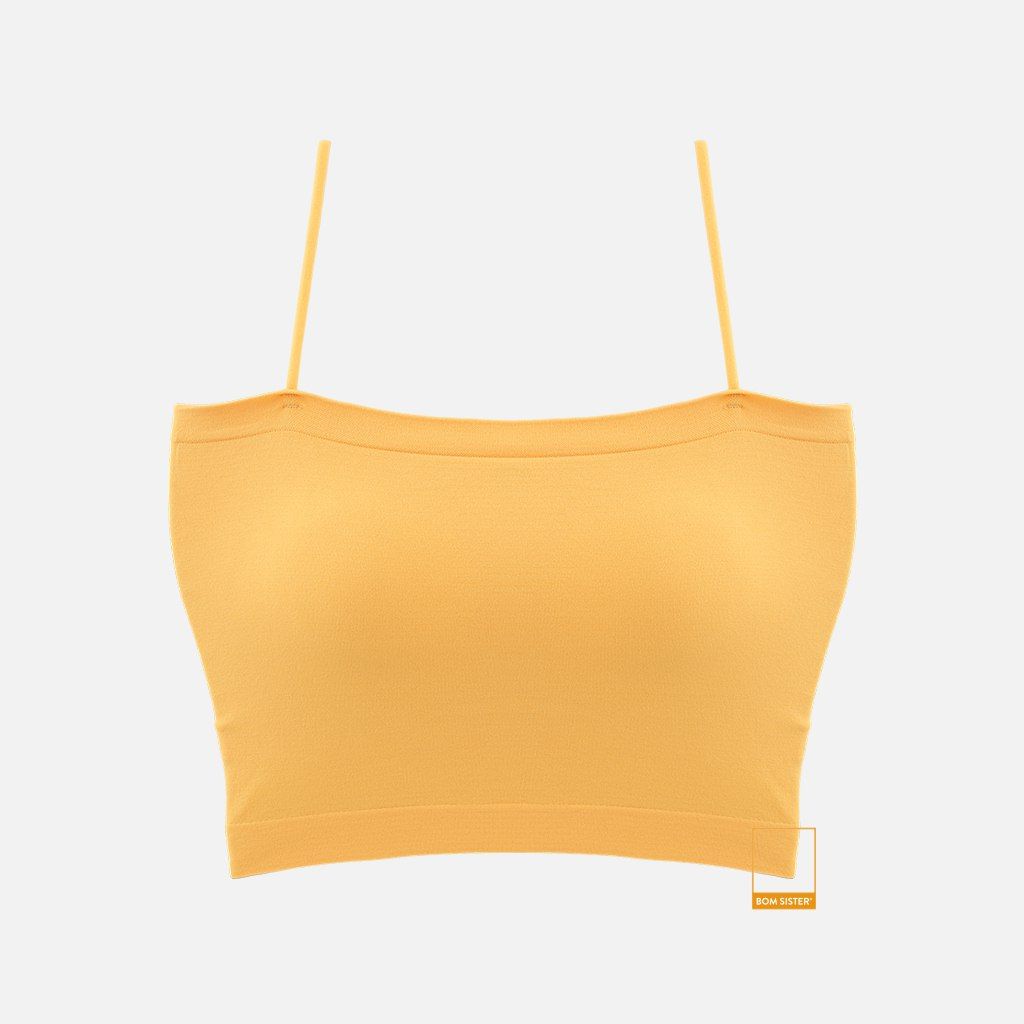 Áo lót ống croptop thun co giãn màu trơn nâng ngực tự nhiên BOM SISTER BR1803