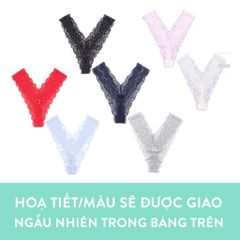 Quần lót nữ lọt khe dáng chữ Y chất ren quyến rũ BOM SISTER Q0002