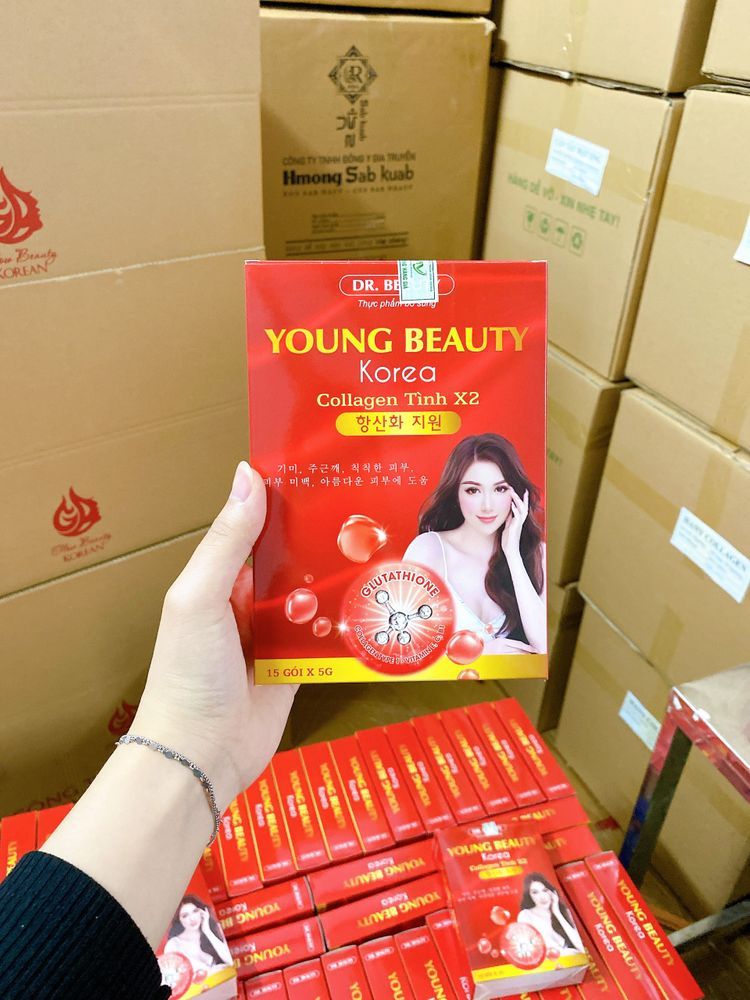 Collagen Young Beauty uống hỗ trợ sáng da tăng nội tiết tố