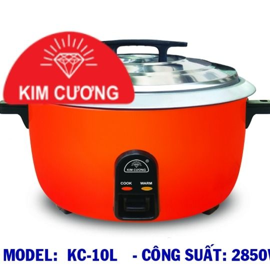 Nồi cơm Kim Cương nắp rời 10 lít