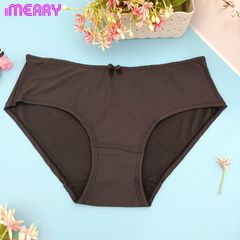 Combo 3 quần lót thun lạnh nữ iMERRY cạp thấp đính nơ dễ thương,màu basic dễ phối đồ VQ015