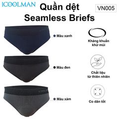 Combo 3 quần lót nam thun lạnh iCOOLMAN VN005