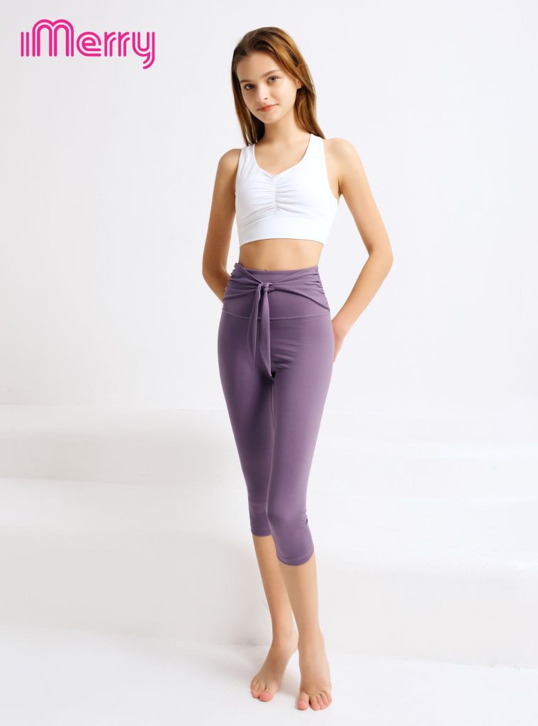 Quần Short Thể Thao Nữ iMerry Tập Gym, Yoga, Thắt Nơ Xinh Xắn, Mềm Mại, Thoải Mái - GY1046