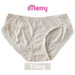 Combo 3 quần lót cotton nữ iMERRY phối ren cao cấp kiểu dáng bikini thoáng khí, thoải mái VQ020