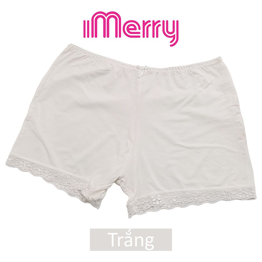 Combo 3 quần mặc váy nữ iMERRY dạng đùi chất vải cotton phối chân ren cao cấp ôm trọn vòng ba VQ112A