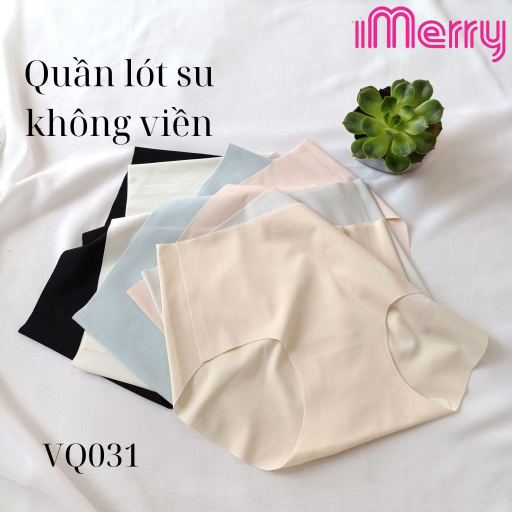 Combo 3 quần lót su nữ iMERRY không viền không đường may cạp cao, thiết kế mặt sau nâng mông,vải mềm mại thoáng mát VQ031