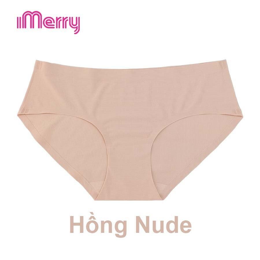 Combo 3 quần lót nữ bonding iMERRY cạp thấp không đường may,không gây hằn vết,thiết kế bề mặt lỗ li ti,thoáng khí VQ030