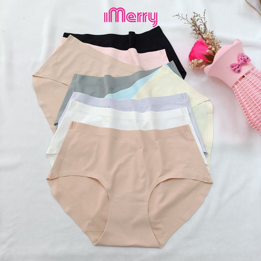 Combo 5 quần lót nữ su iMerry cạp cao,basic nhiều màu dễ phối đồ vải su lạnh mềm mại mỏng nhẹ VQ028A
