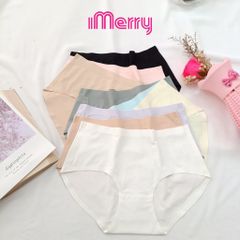 Combo 10 quần lót nữ su iMerry cạp cao,basic nhiều màu dễ phối đồ vải su lạnh mềm mại mỏng nhẹ VQ028A