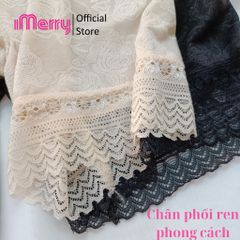 Combo 3 quần mặc váy nữ iMERRY chất vải lụa hoa phối ren cao cấp VQ113