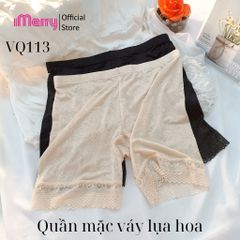 Combo 3 quần mặc váy nữ iMERRY chất vải lụa hoa phối ren cao cấp VQ113