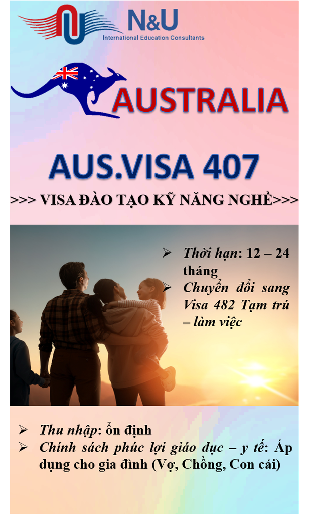  AUS.VISA 407 - ĐÀO TẠO KỸ NĂNG NGHỀ 