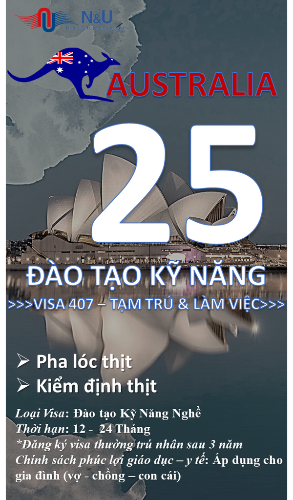 AUS.VISA 407 - PRO ĐÀO TẠO KỸ NĂNG NGHỀ