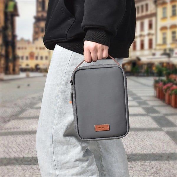Túi Đựng Phụ Kiện Wiwu Minimal Tech Pouch (Xám)