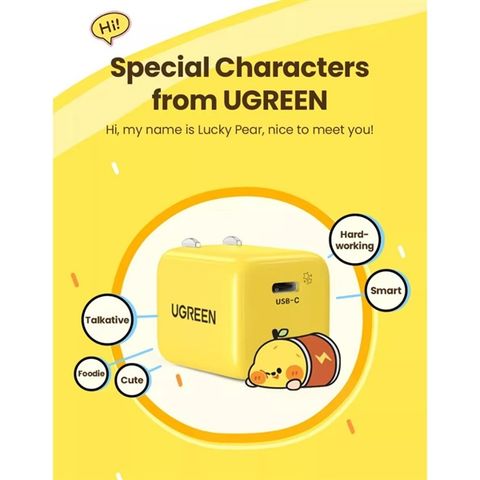  Sạc Ugreen 20W Lucky Pear 