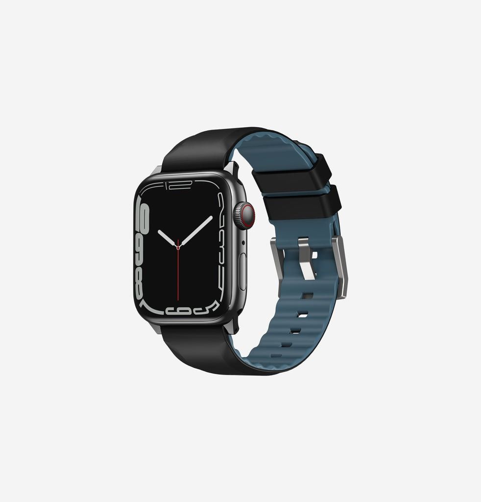 Dây UNIQ Linus Silicon - Black (40/41mm)