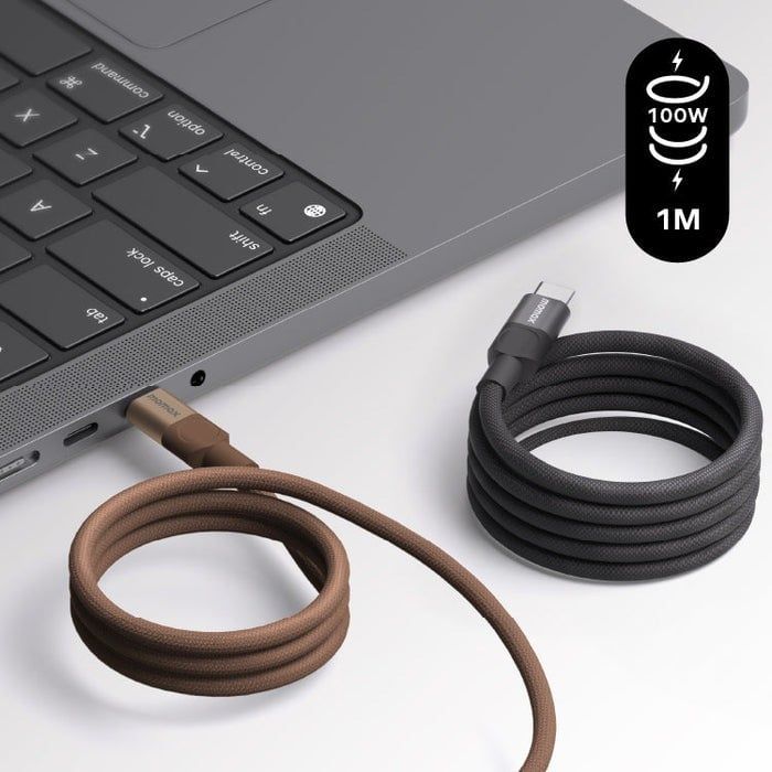 Cáp C to C Momax Mag Link 100W (1m)- Vàng Titan