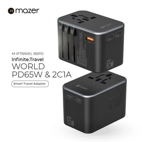  Sạc Mazer Infinite WORLD Travel GaN 65W PD 