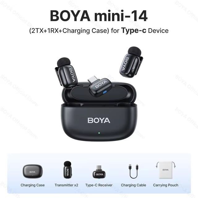 Micro Thu Âm BOYA Mini 14 (Chân TypeC)
