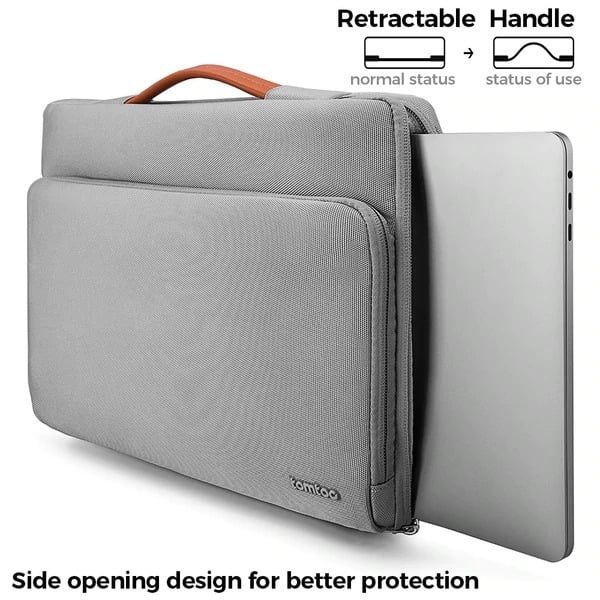 Túi Xách Tomtoc Briefcase Mac 13inh (New Gray)