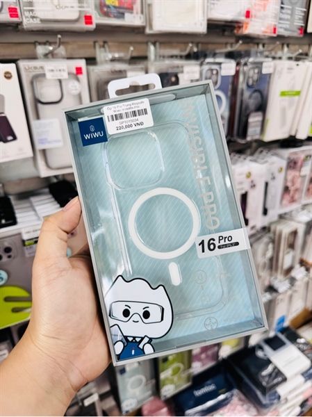 Ốp 16 Pro Trong Magsafe Wiwu invisible Pro