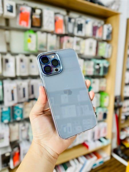 Ốp Filada Trong Viền Cam Màu 13Pro (Blue Siera)