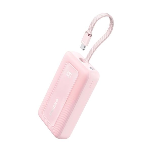 Pin Anker Zolo 10.000mah 30W (Kèm Cáp C)-Hồng A1688