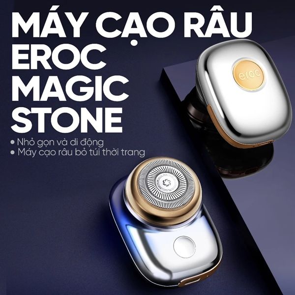 Máy Cạo Râu Eroc Magic Stone - Bạc