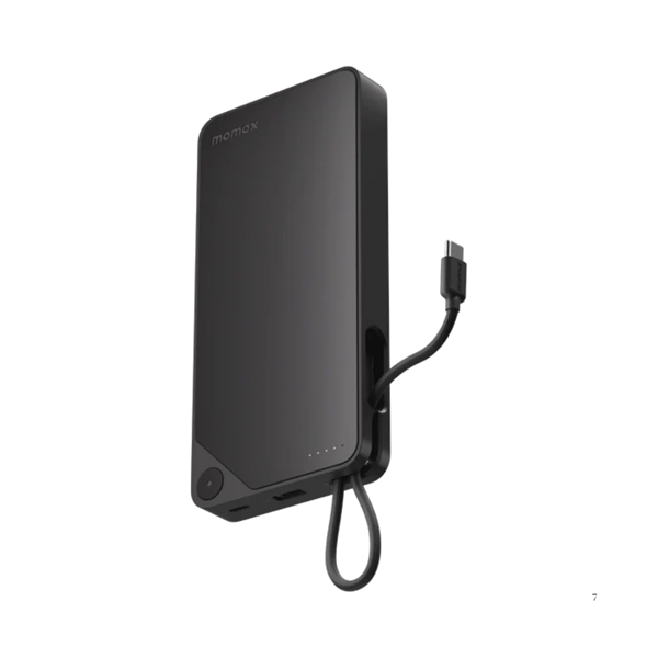 Pin Momax 20000mAh 1-Power X1 with Built-in USB-C Cable (Black)
